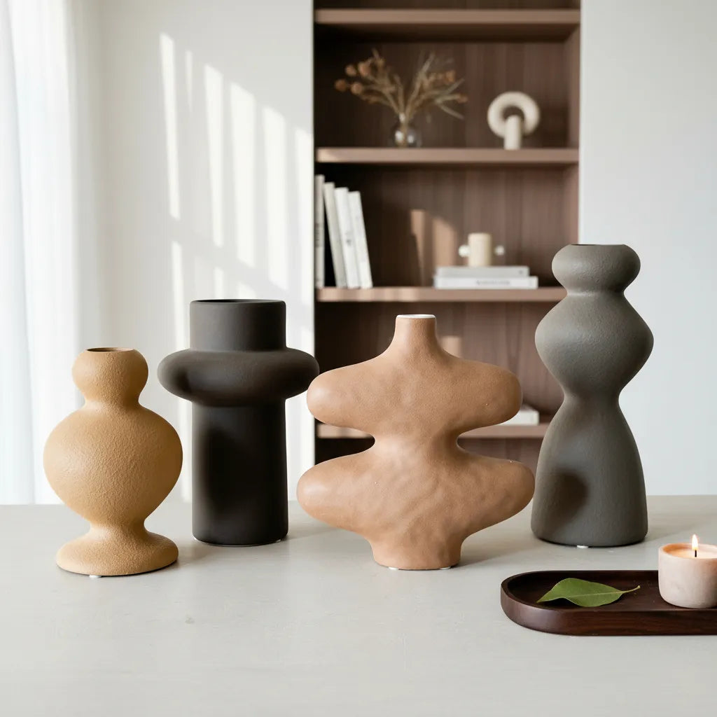 Jarrón cerámica terracota Florero Frank Home Chile