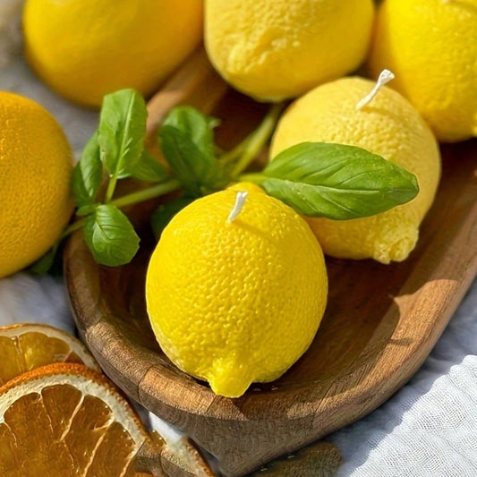 Vela Decorativa Limón - Diseño Realista Vela Frank Home Chile