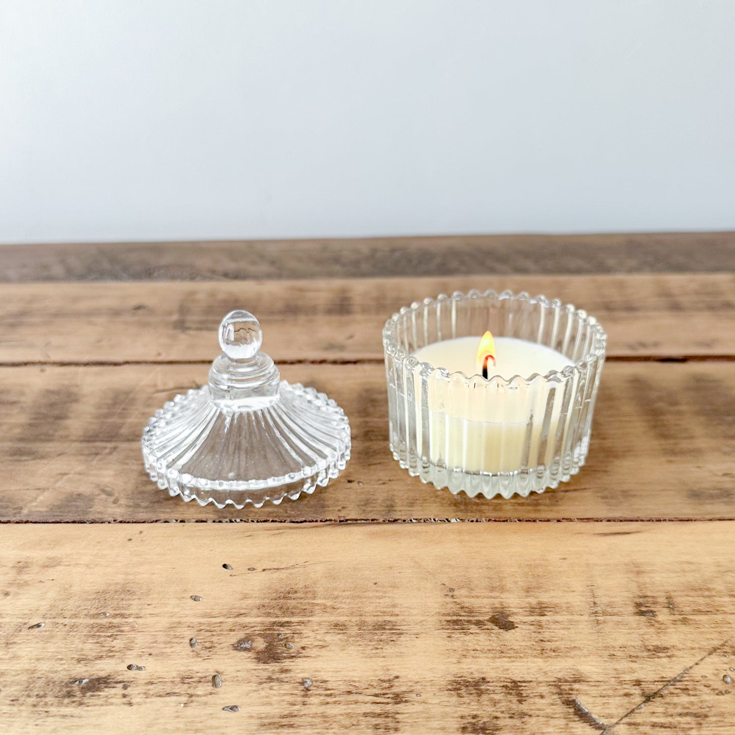 Vela Aromática Joyero Vidrio 9cm Aroma Cítrico - Elegante Vela Frank Home Chile