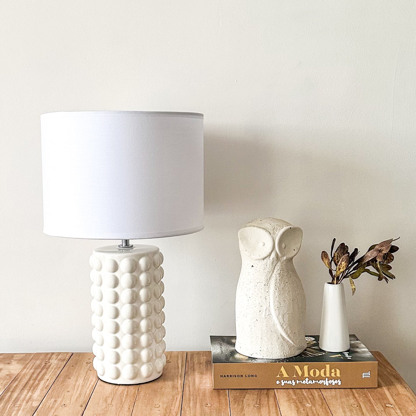 Lámpara Cerámica Esmaltada Volumen Lampara de mesa Frank Home Chile