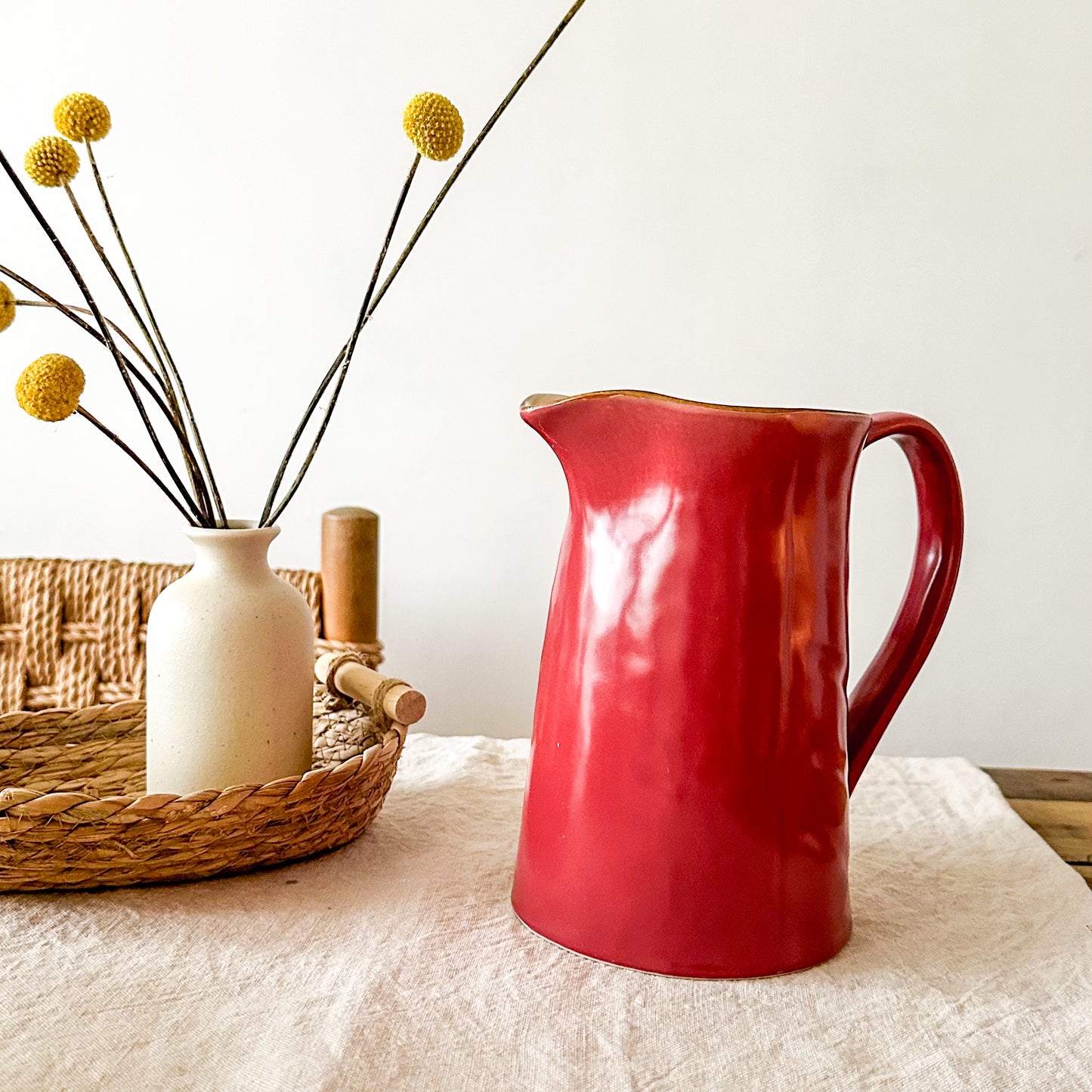 Jarra cerámica Roja