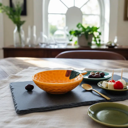 Set Pocillos Cerámica Pera y Naranja - Diseño Frutal pocillo Frank Home Chile