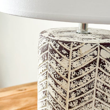 Lámpara de Mesa Cerámica Rústica Espiga Lampara de mesa Frank Home Chile