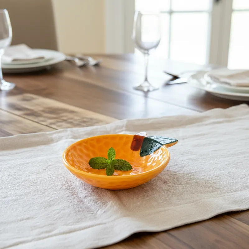 Set Pocillos Cerámica Pera y Naranja - Diseño Frutal pocillo Frank Home Chile