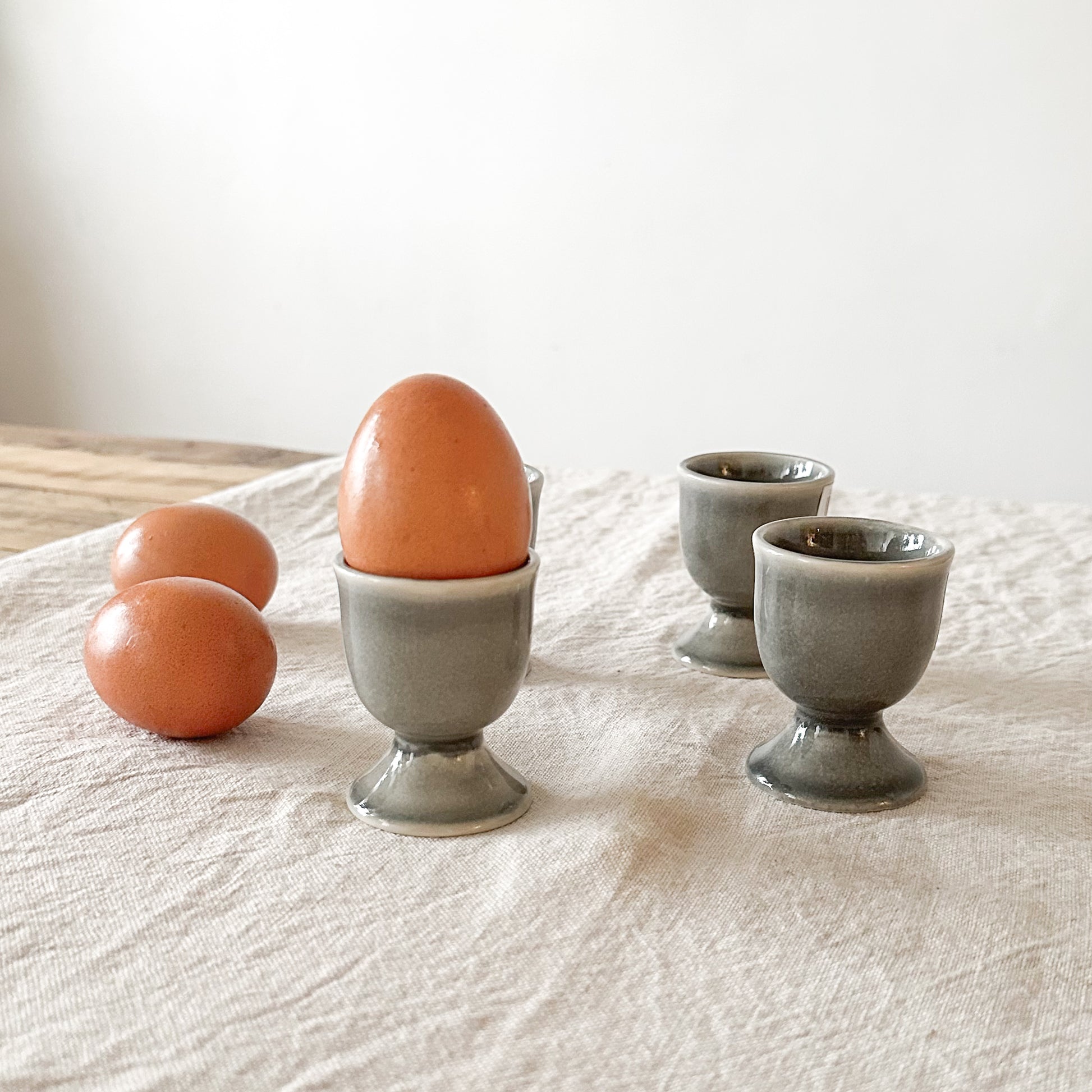 Set 6 Copas Cerámica Destonalizado - Elegantes Fuente Frank Home Chile