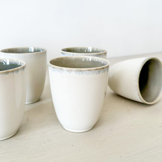 Set 6 vasos cerámica Aura