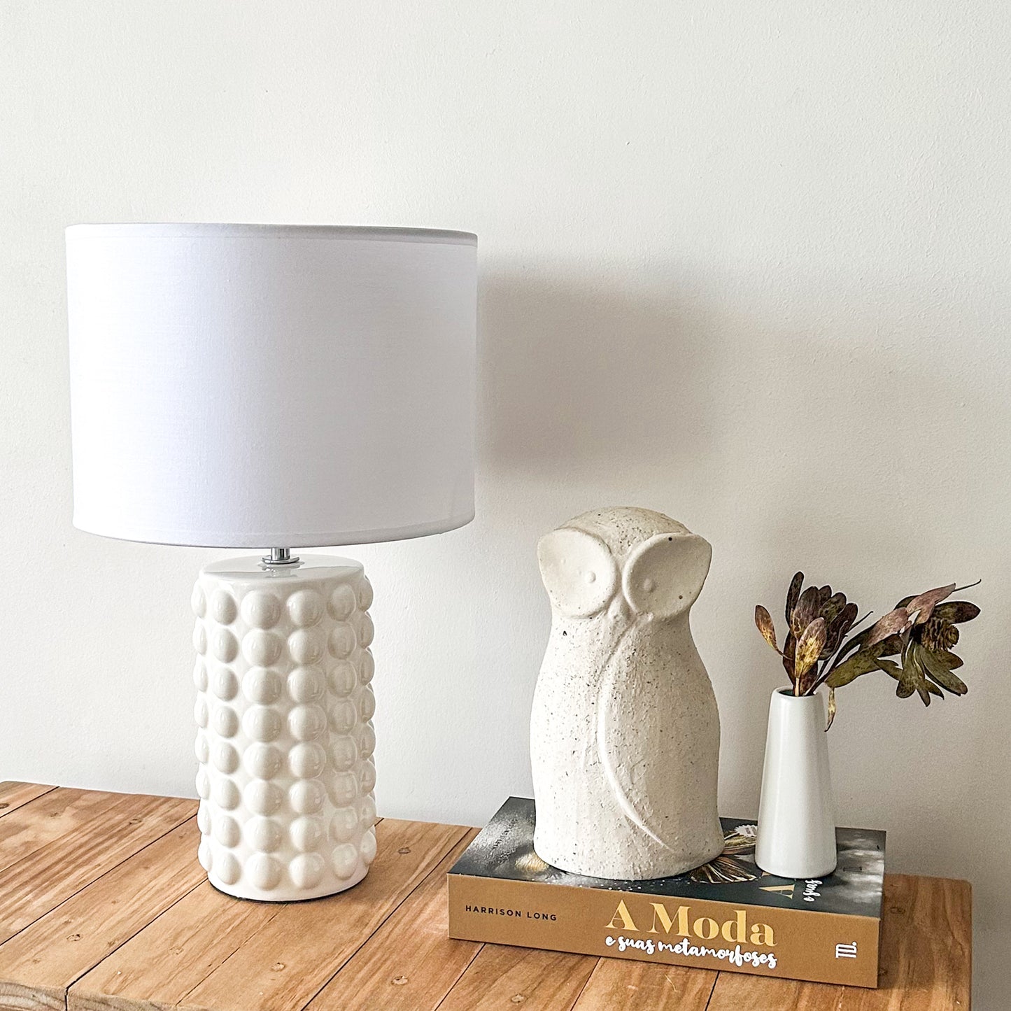 Lámpara Cerámica Esmaltada Volumen Lampara de mesa Frank Home Chile