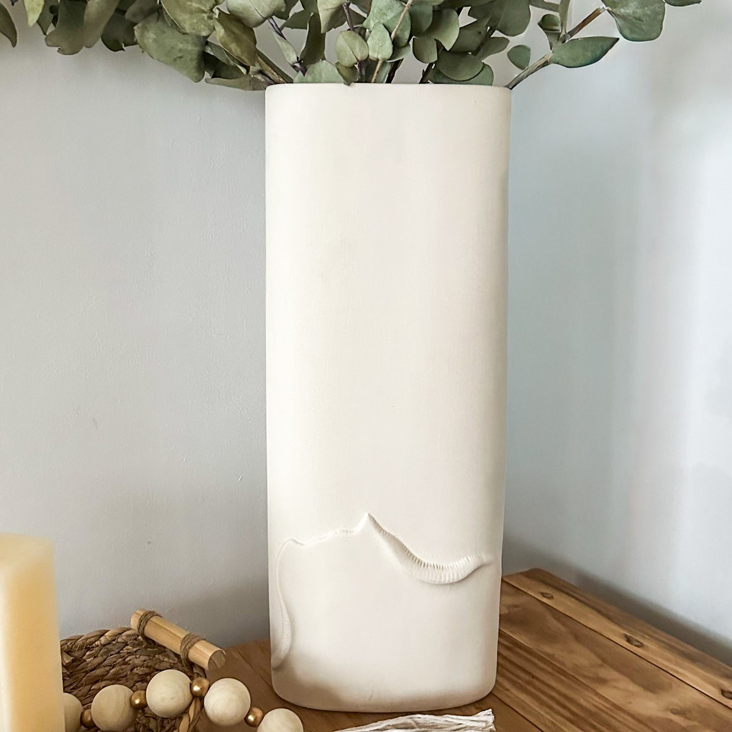 Florero cerámica Olas