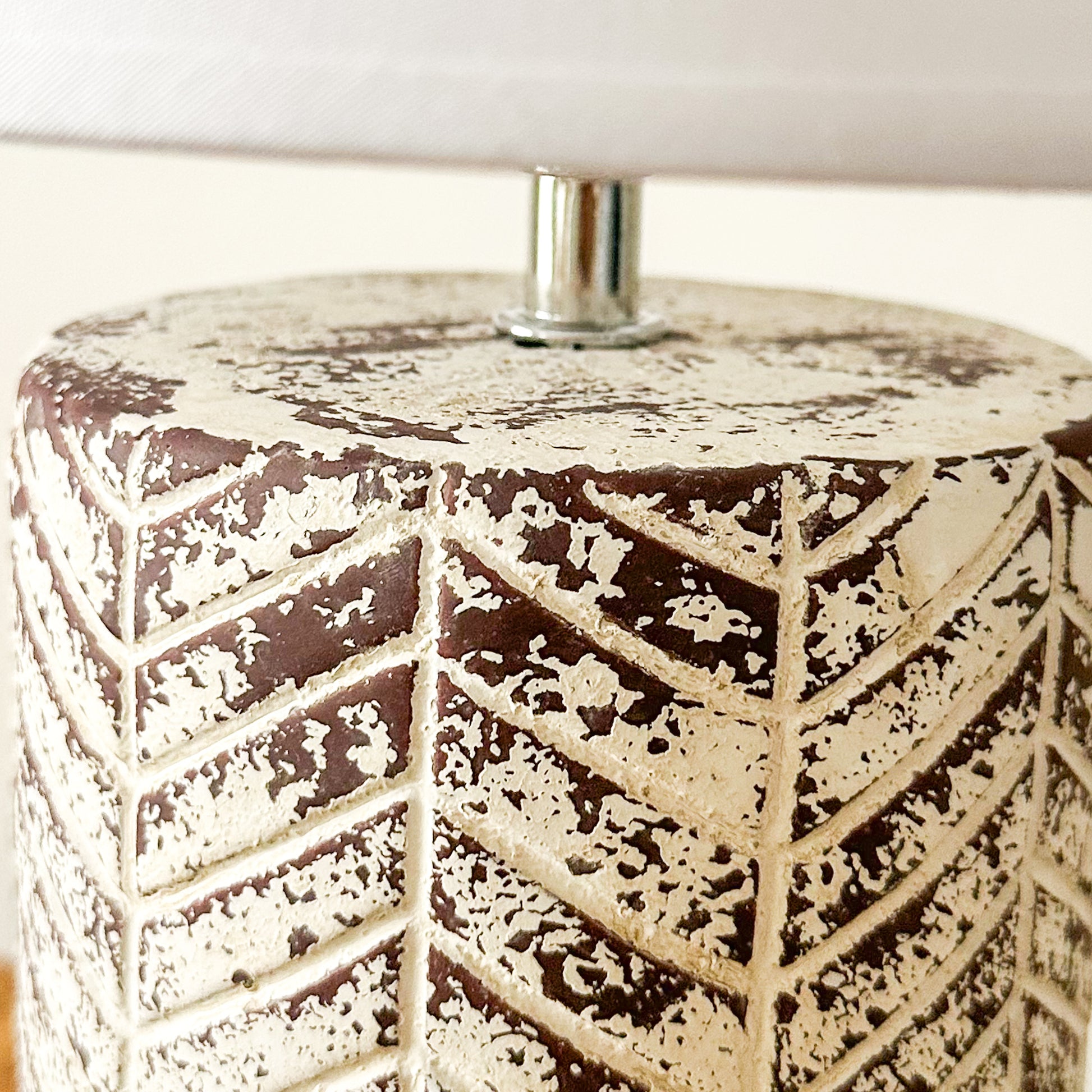 Lámpara de Mesa Cerámica Rústica Espiga Lampara de mesa Frank Home Chile