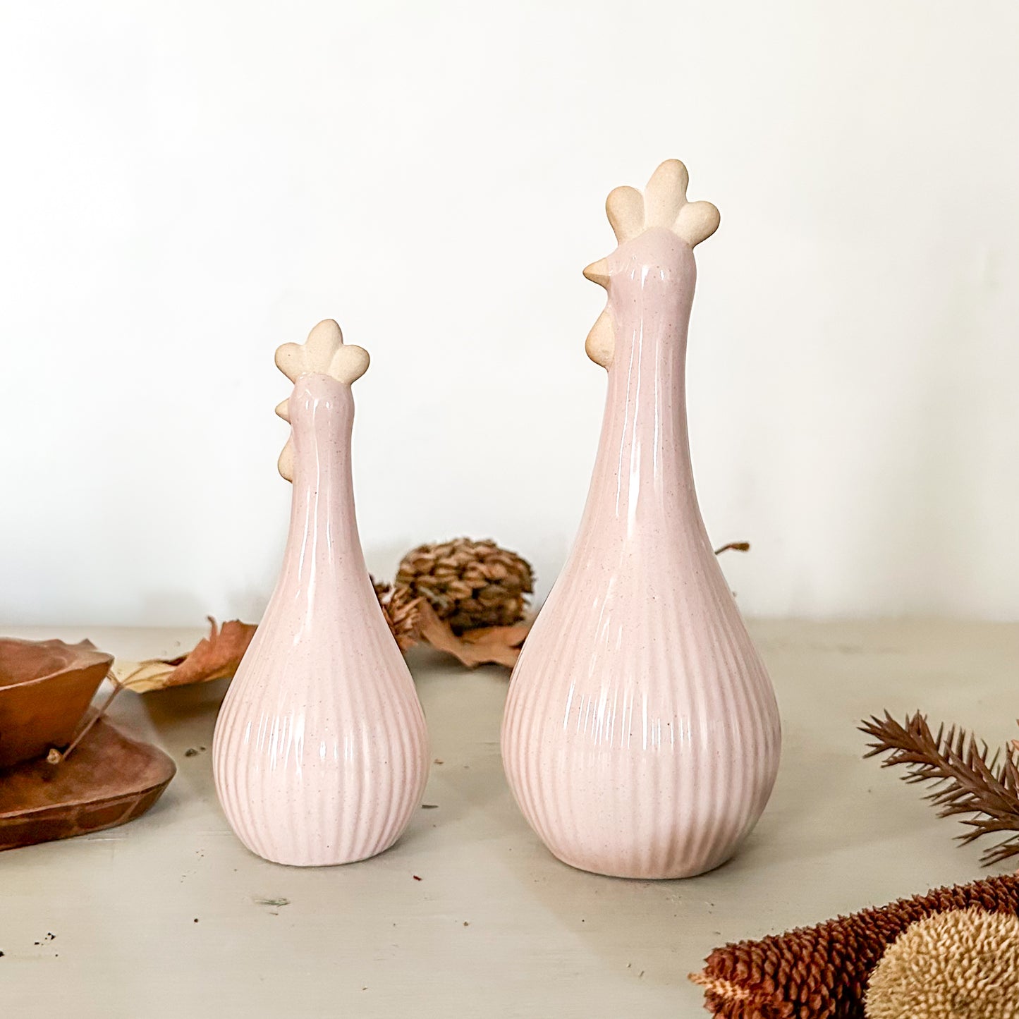 Set adorno 2 gallinas