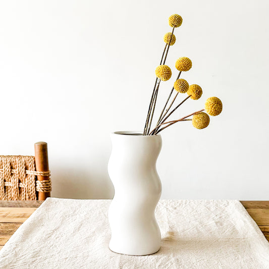 Florero Ondulado Cerámica