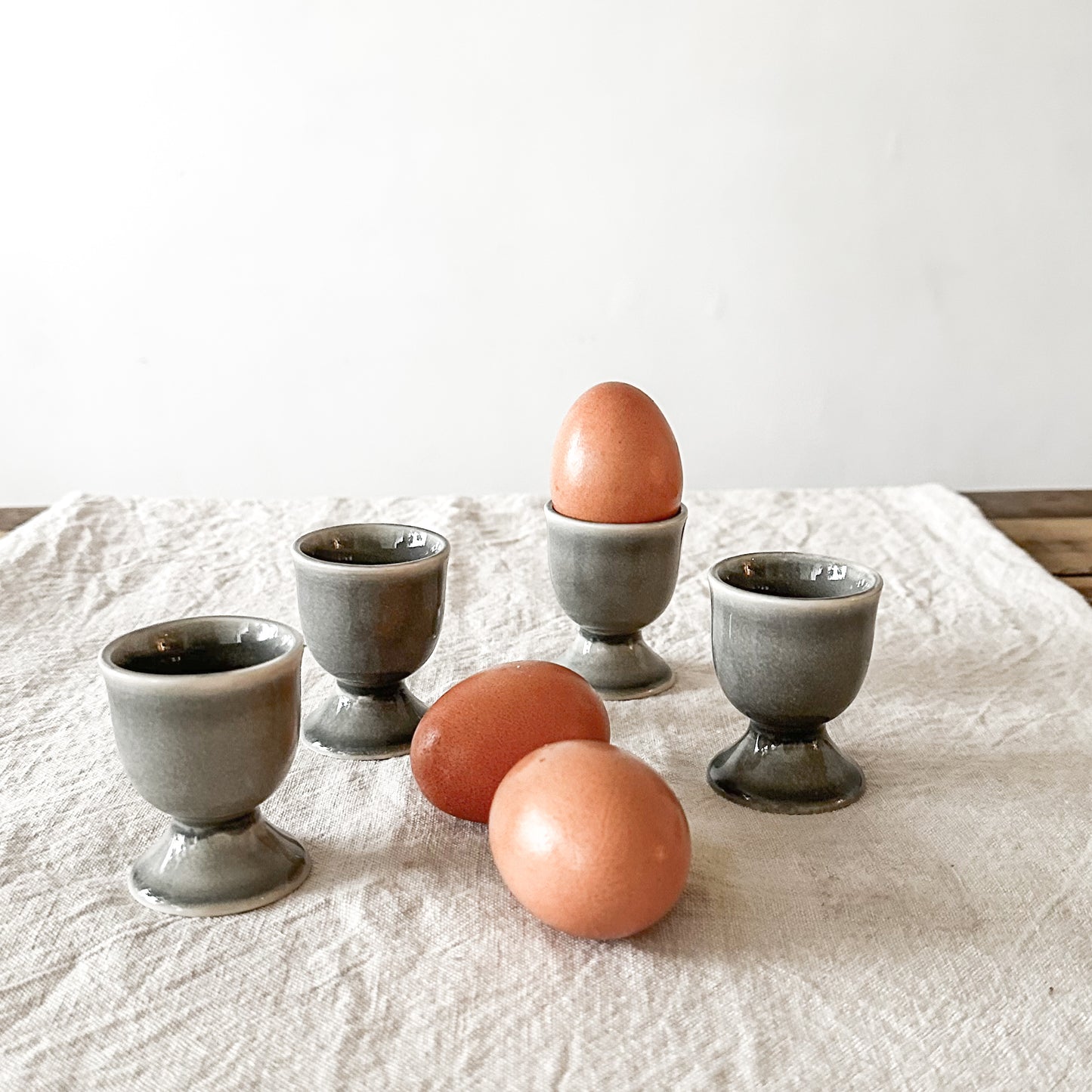 Set 6 Copas Cerámica Destonalizado - Elegantes Fuente Frank Home Chile