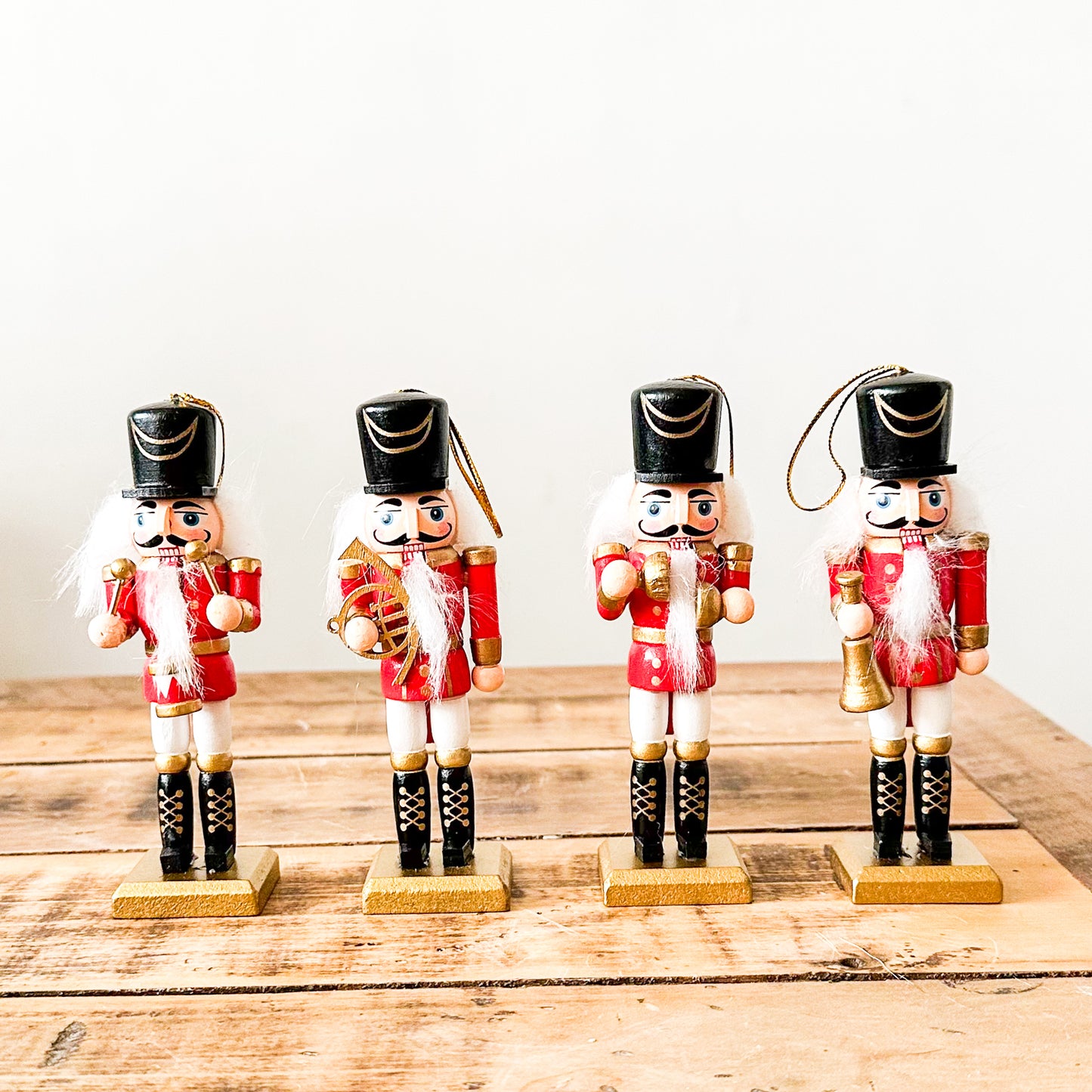 Set 4 Cascanueces Colgantes Navideños 13cm | Frank Home Adorno Frank Home Chile