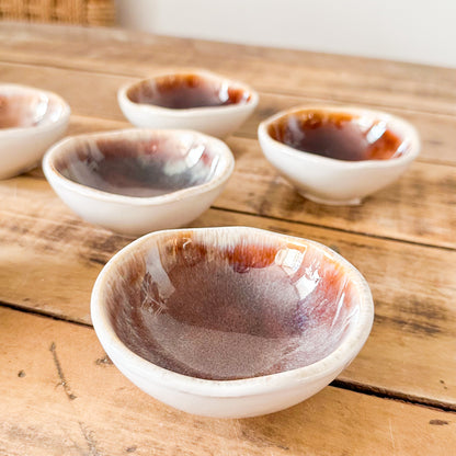 Set 6 Mini Pocillos Cerámica Artesanal - 8-9cm Pack Pocillos Frank Home Chile