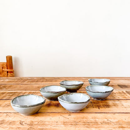 Set 6 Mini Pocillos Cerámica Artesanal - 8-9cm Pack Pocillos Frank Home Chile