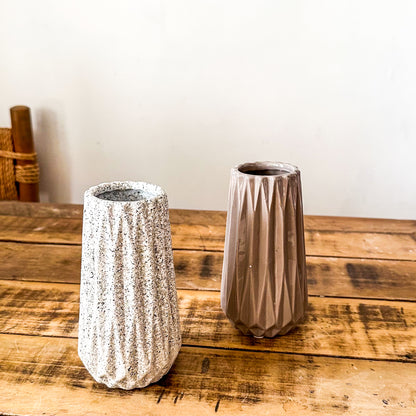 Florero Geométrico Cerámica 15 cm Florero Frank Home Chile