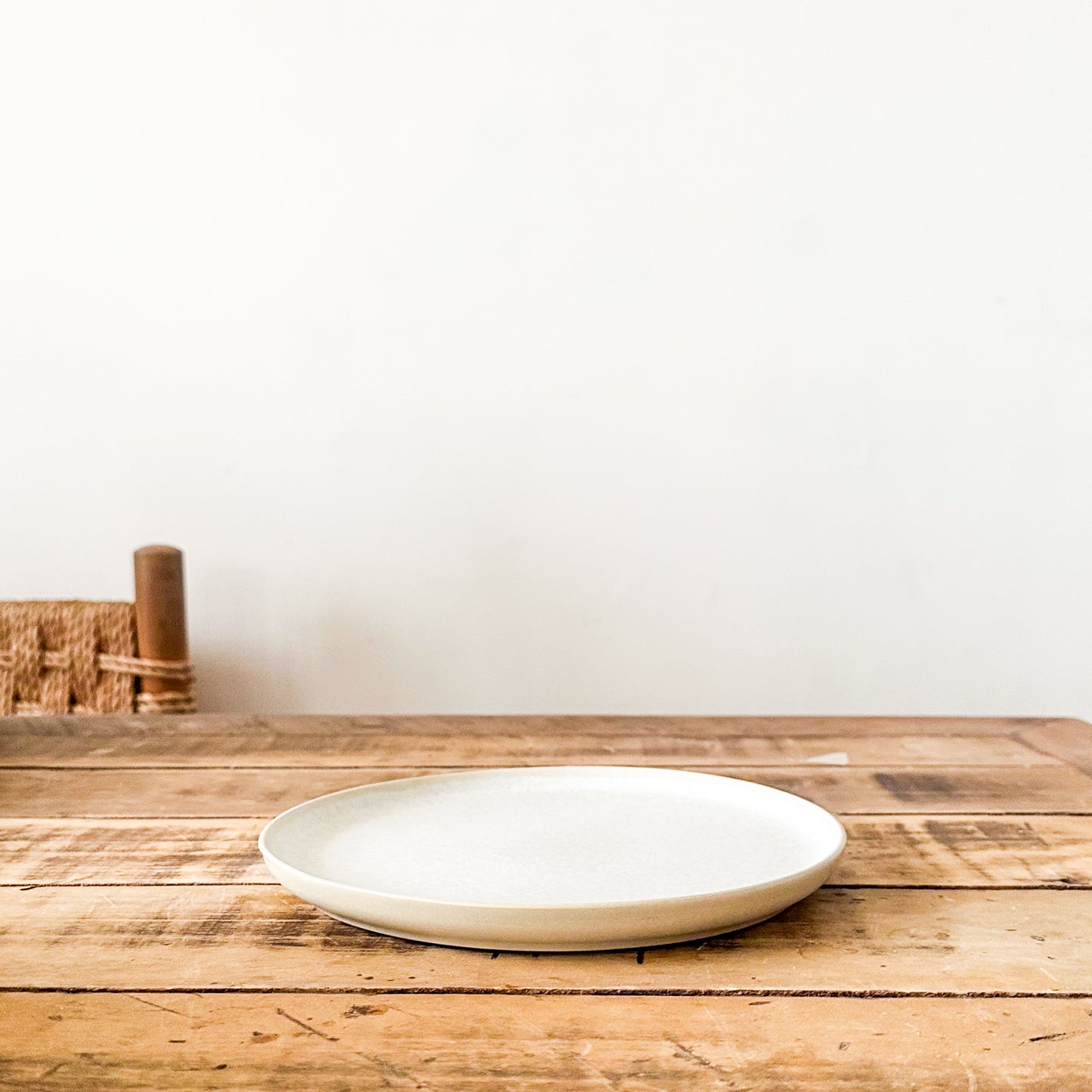 Plato Aperitivos Cerámica Beige - 21cm Plato Frank Home Chile