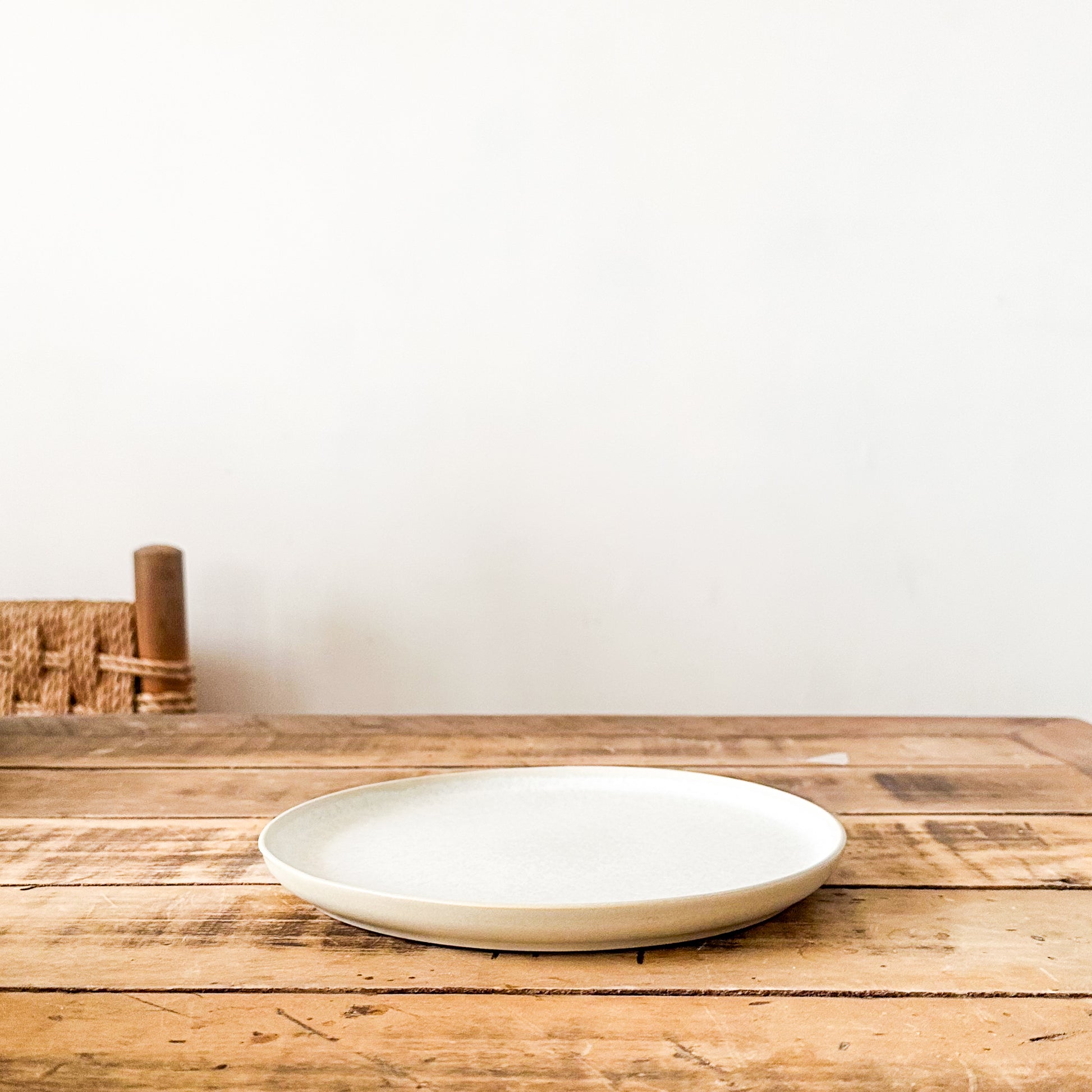 Plato Aperitivos Cerámica Beige - 21cm Plato Frank Home Chile