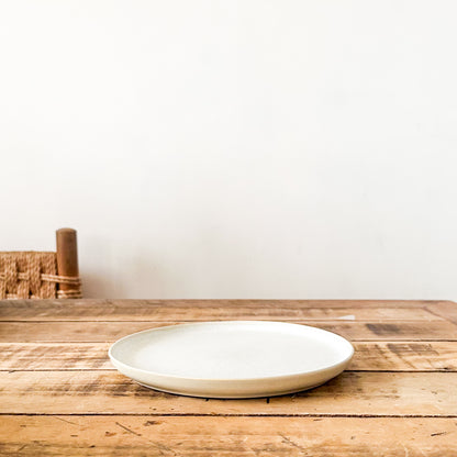 Plato Aperitivos Cerámica Beige - 21cm Plato Frank Home Chile