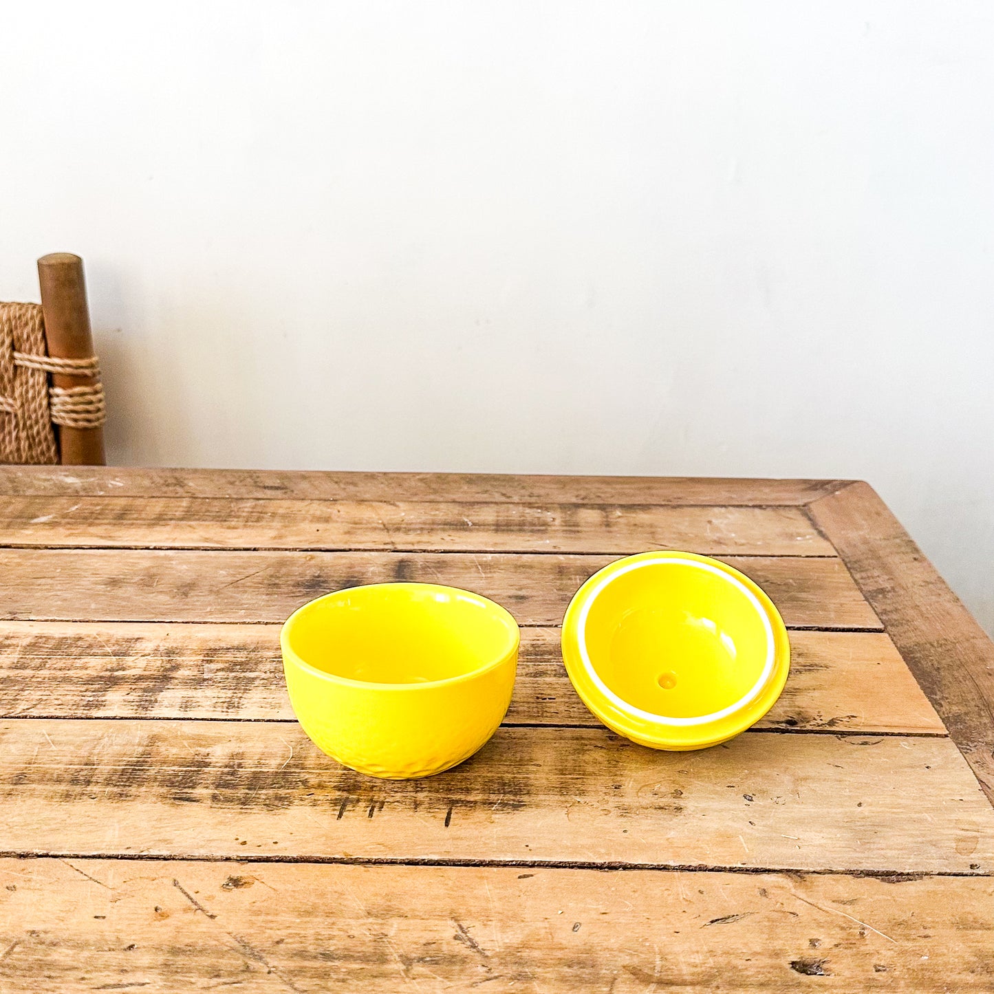 Contenedor Cerámica Limón - Diseño Decorativo Funcional frasco Frank Home Chile