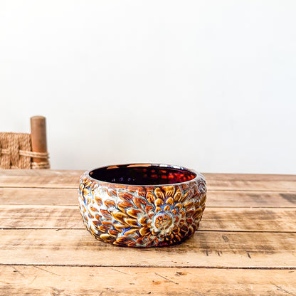 Florero Centro de Mesa Cerámica Esmaltada 15cm Florero Frank Home Chile