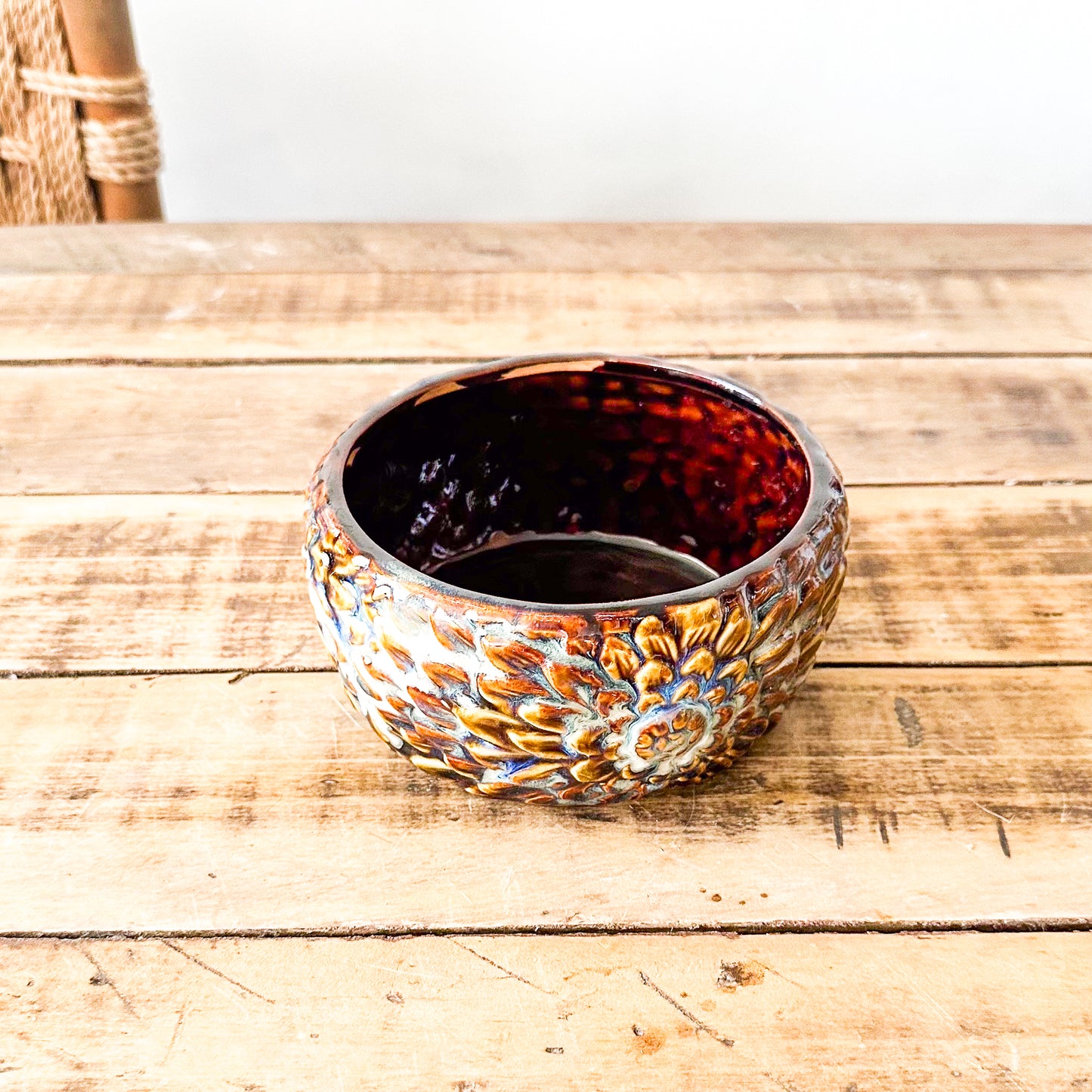 Florero Centro de Mesa Cerámica Esmaltada 15cm Florero Frank Home Chile