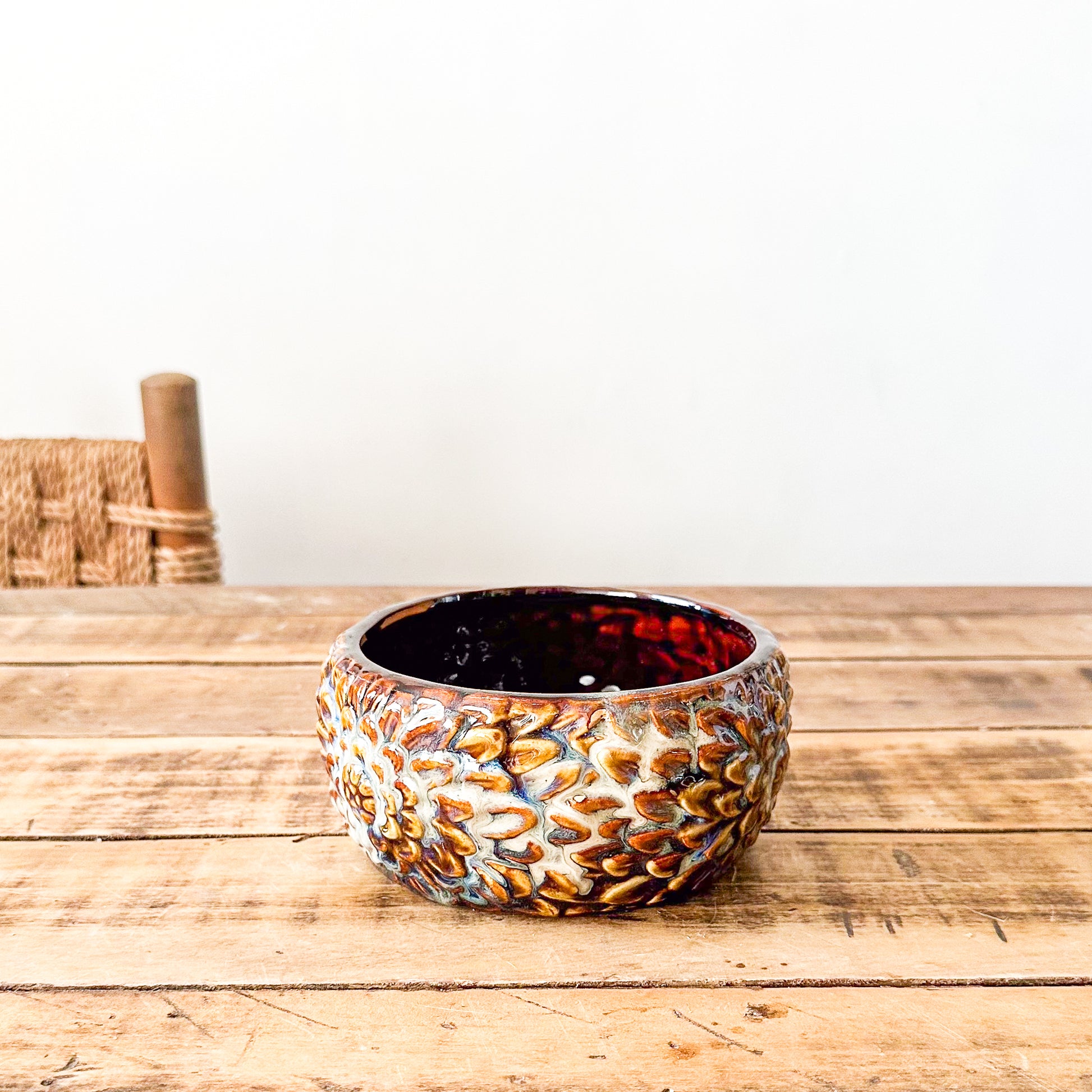 Florero Centro de Mesa Cerámica Esmaltada 15cm Florero Frank Home Chile