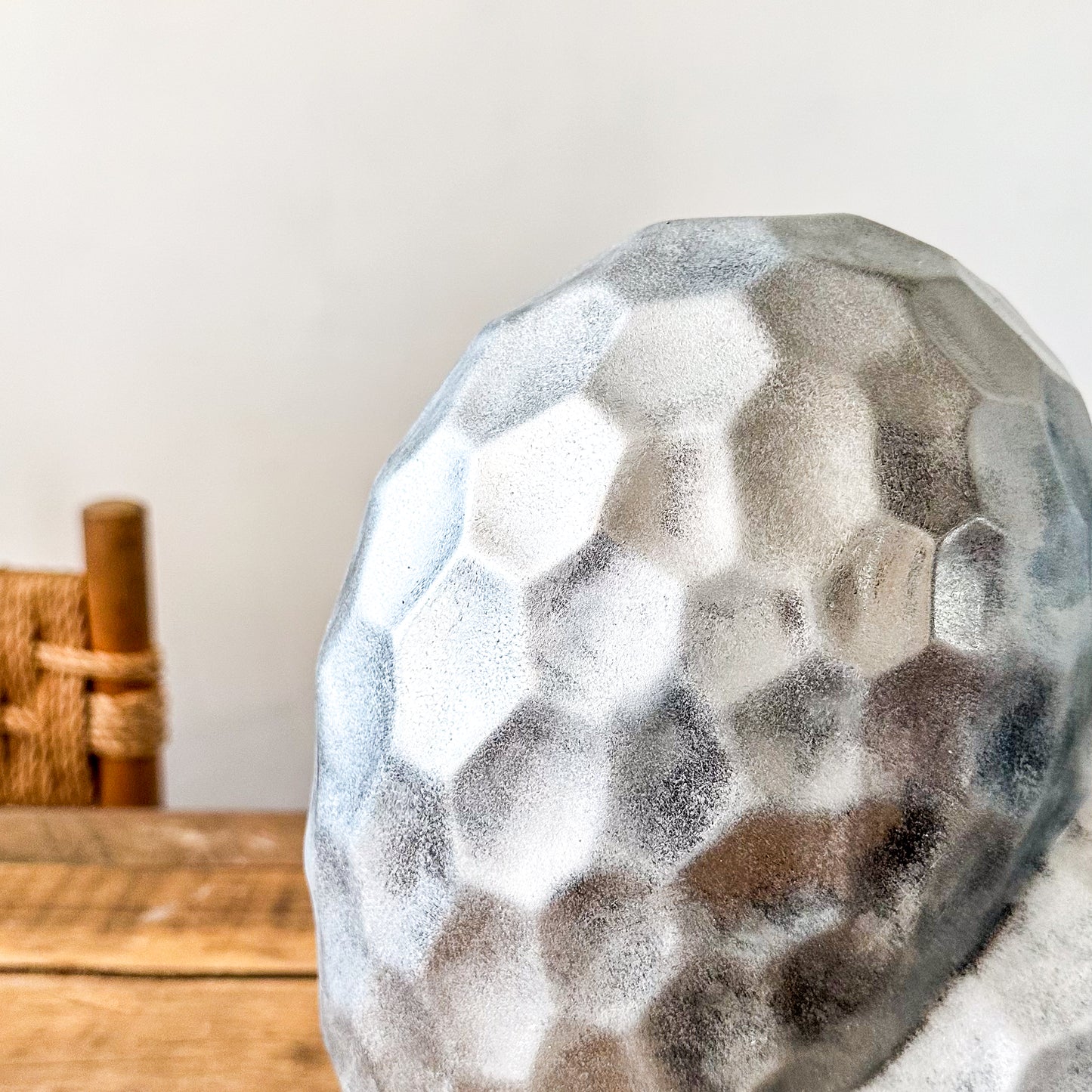 Adorno Corazón Cerámica Esmaltado Envejecido Metálico Facetado Adorno Frank Home Chile