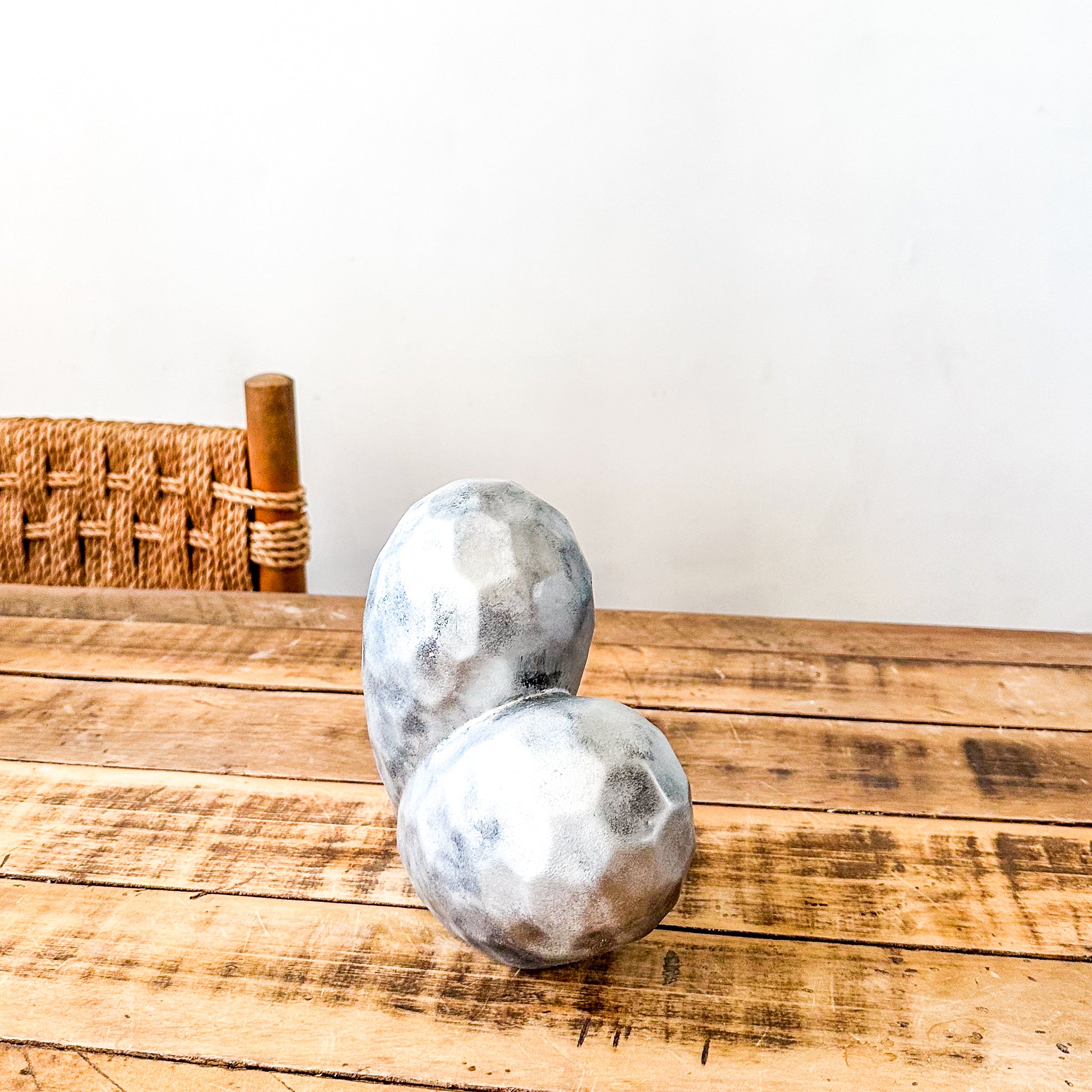 Adorno Corazón Cerámica Esmaltado Envejecido Metálico Facetado Adorno Frank Home Chile