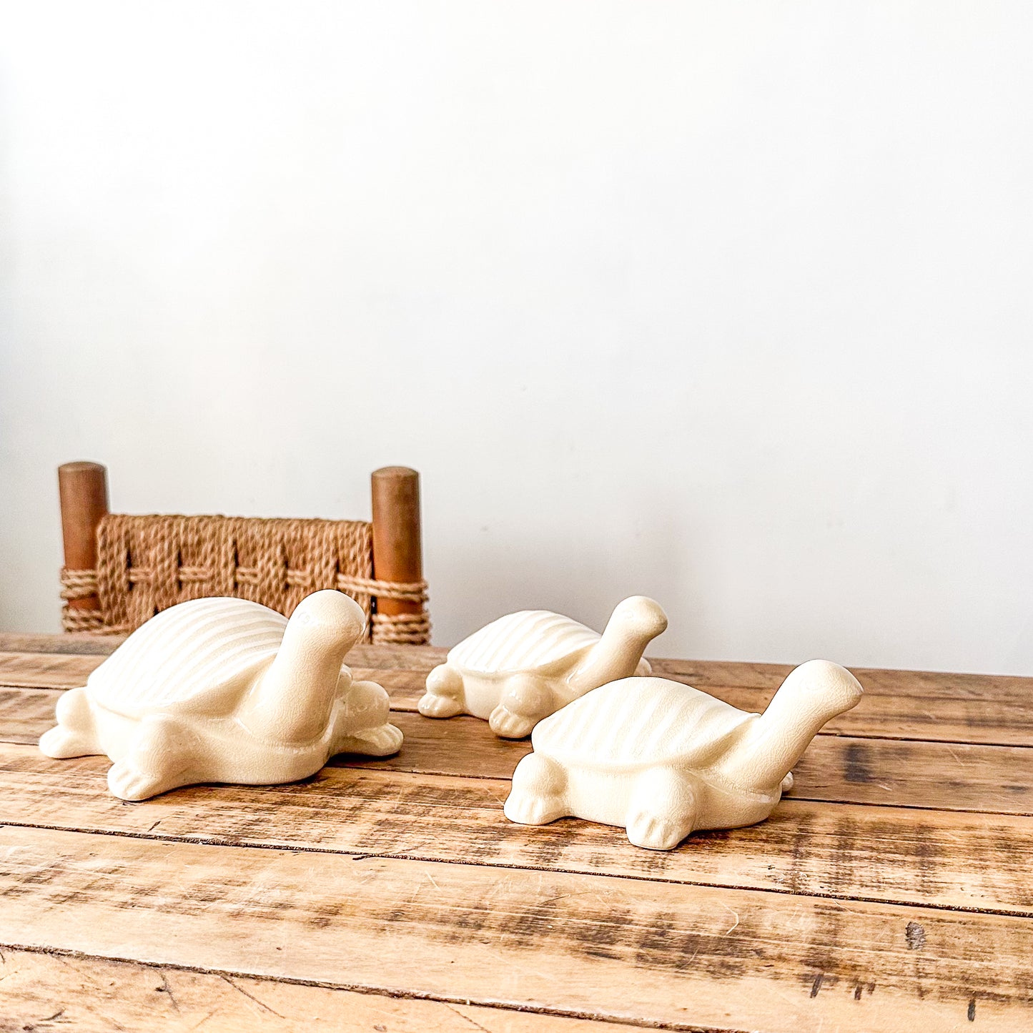 Set 3 Tortugas Cerámica Esmaltada - Adorno Decorativo | Frank Home Adorno Frank Home Chile