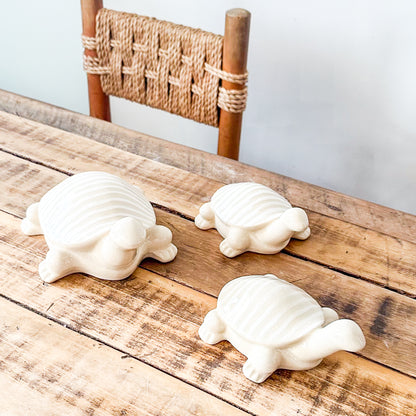 Set 3 Tortugas Cerámica Esmaltada - Adorno Decorativo | Frank Home Adorno Frank Home Chile