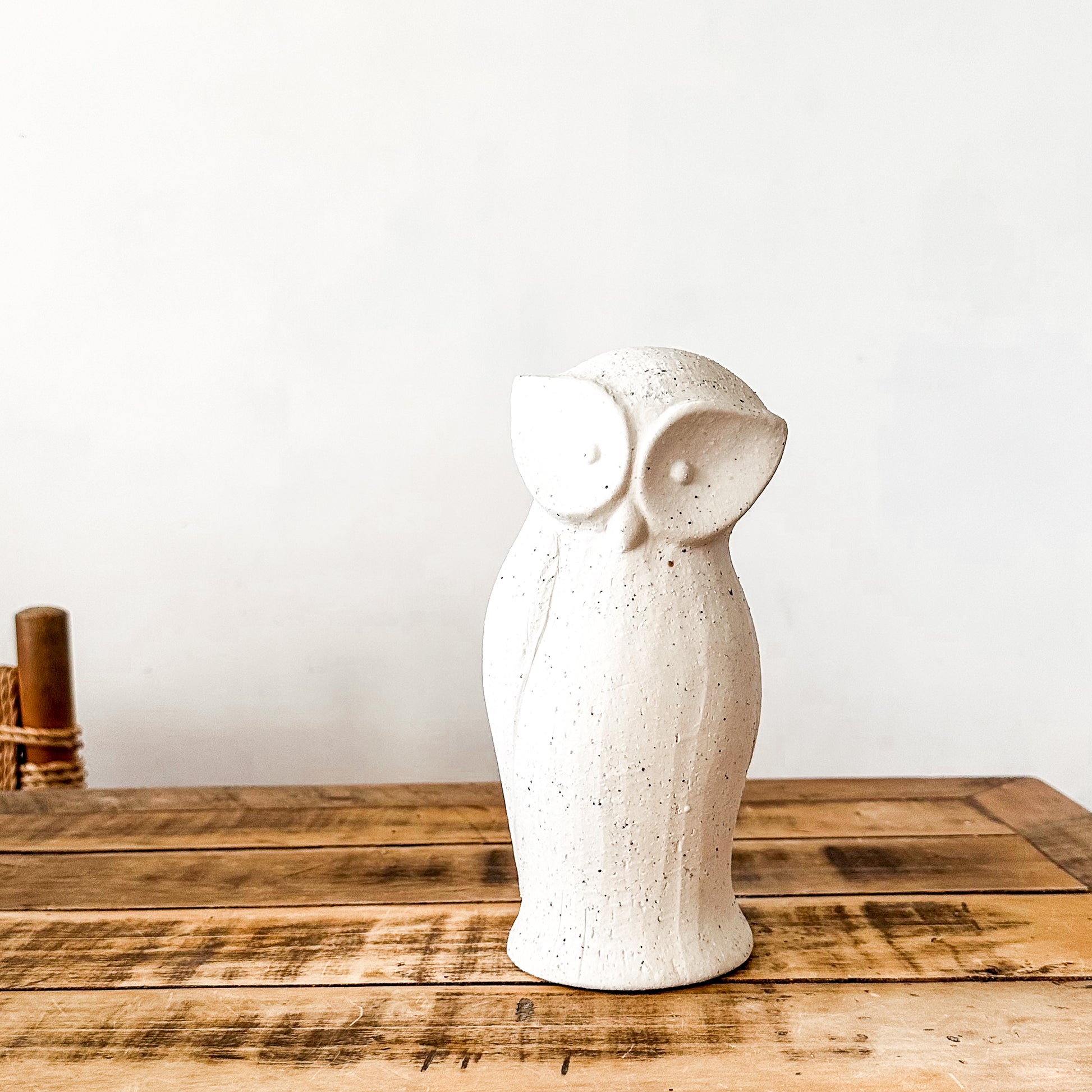 Adorno Búho Cerámica Texturada Dos Tamaños Adorno Frank Home Chile