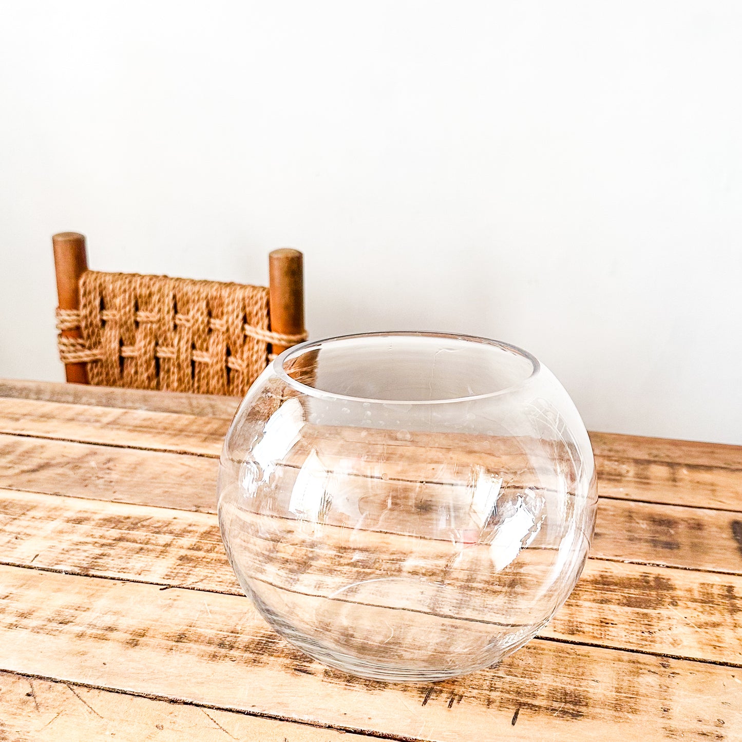 Florero Tipo Pecera Vidrio 18cm - Diseño Versátil | Frank Home Florero Frank Home Chile