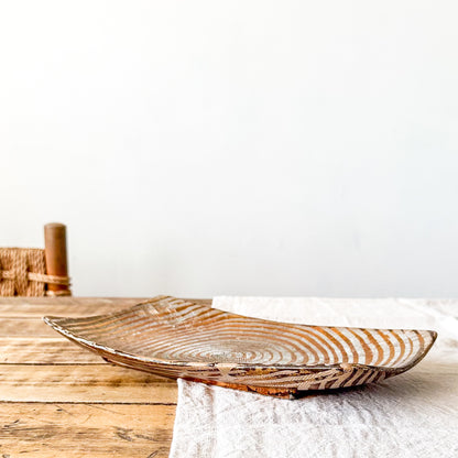 Bandeja Decorativa Metálica Bronce - Diseño Elegante Contemporáneo bandeja Frank Home Chile