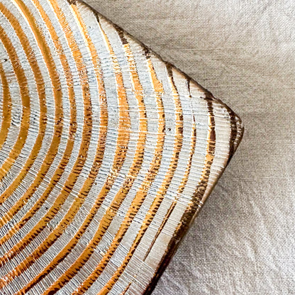 Bandeja Decorativa Metálica Bronce - Diseño Elegante Contemporáneo bandeja Frank Home Chile