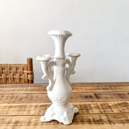 Candelabro Cerámica Esmaltada 3 Brazos - Diseño Elegante Clásico Candelabro Frank Home Chile