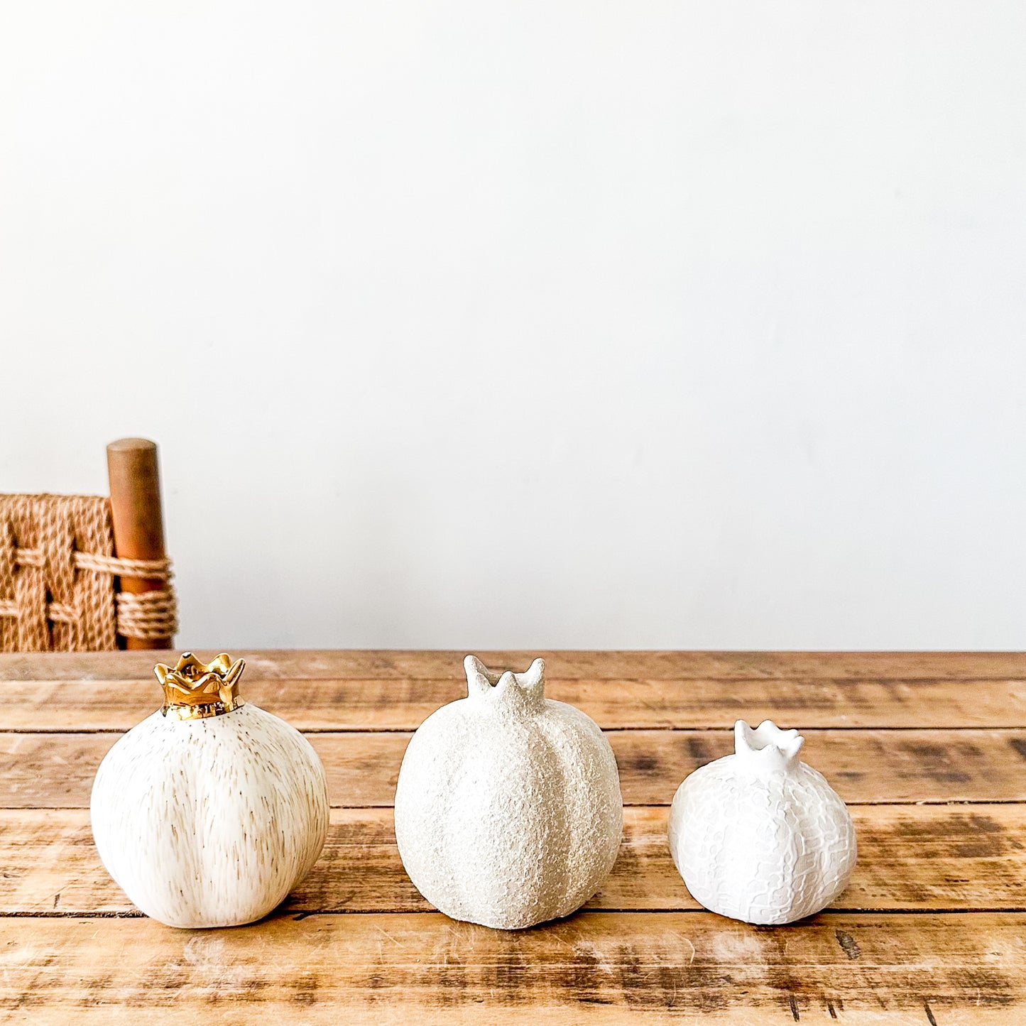 Floreros Granada Cerámica Esmaltada y Texturada | 3 Tamaños Florero Frank Home Chile