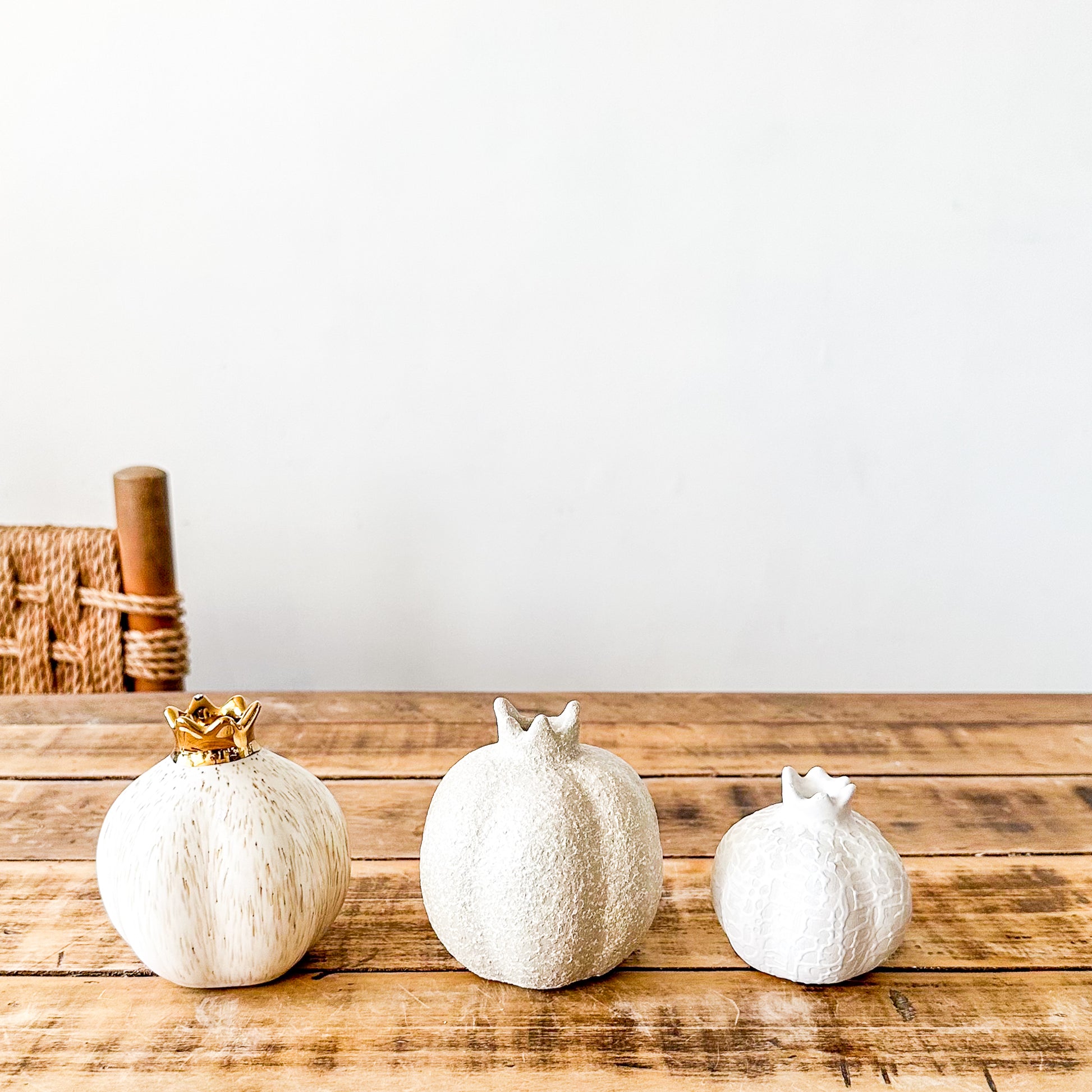 Floreros Granada Cerámica Esmaltada y Texturada | 3 Tamaños Florero Frank Home Chile