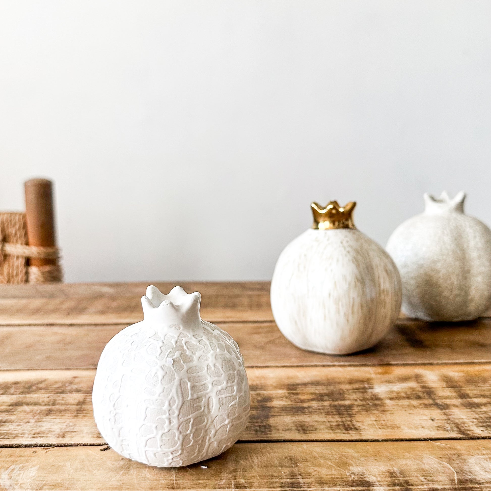 Floreros Granada Cerámica Esmaltada y Texturada | 3 Tamaños Florero Frank Home Chile