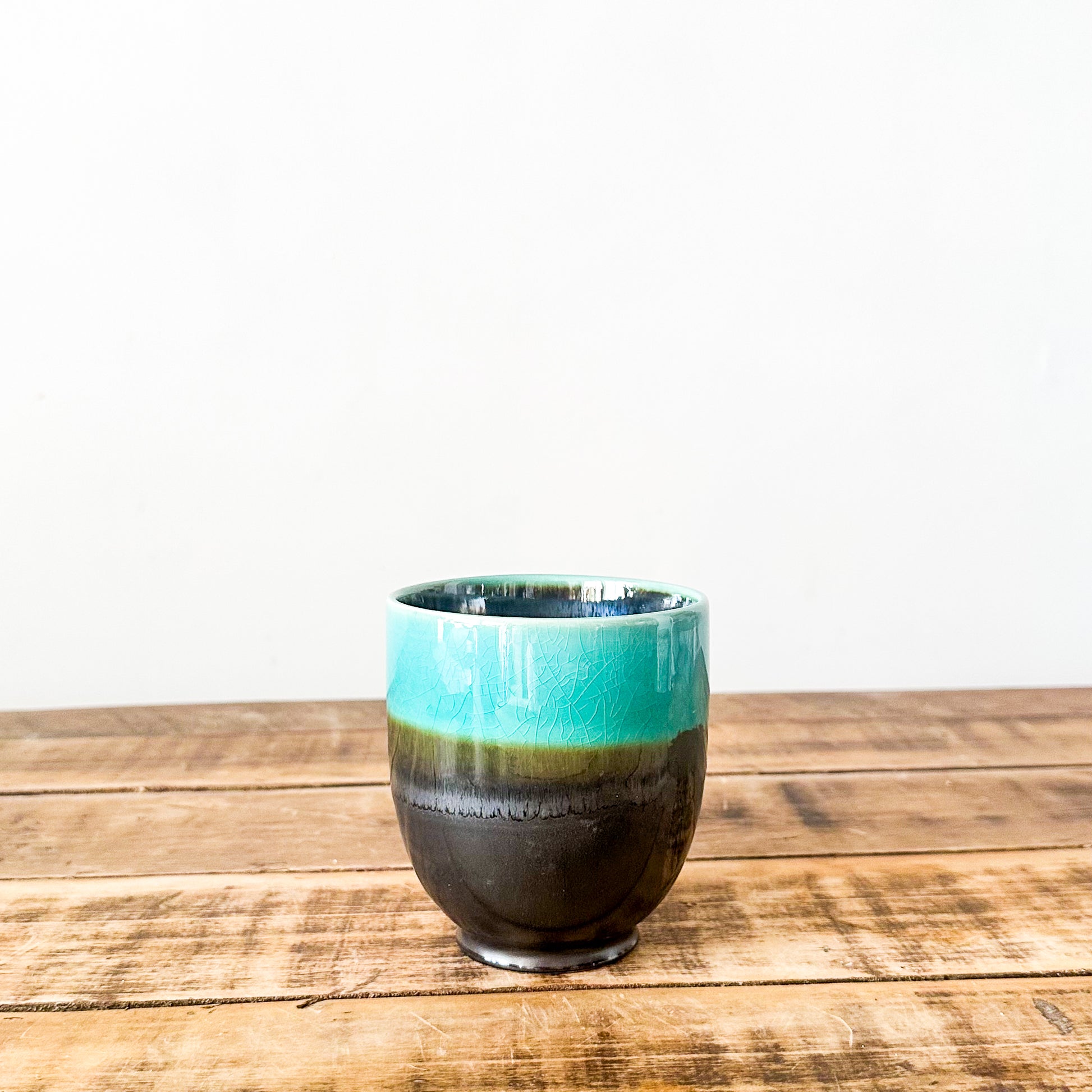 Porta Macetero Cerámica Bicolor Porta Macetero Frank Home Chile