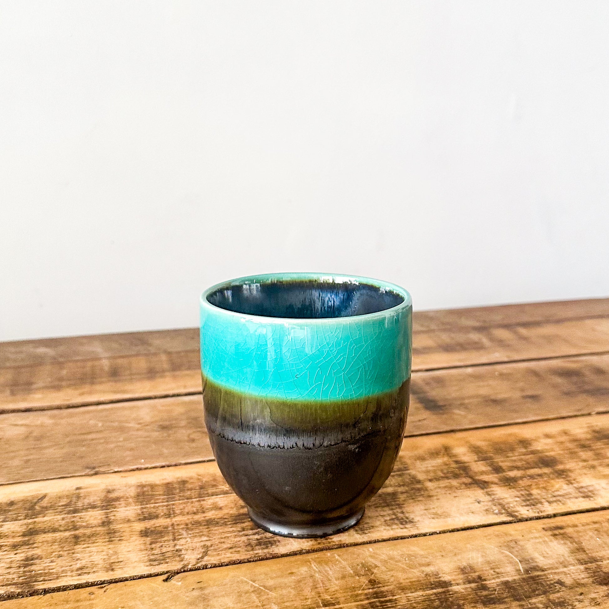 Porta Macetero Cerámica Bicolor Porta Macetero Frank Home Chile