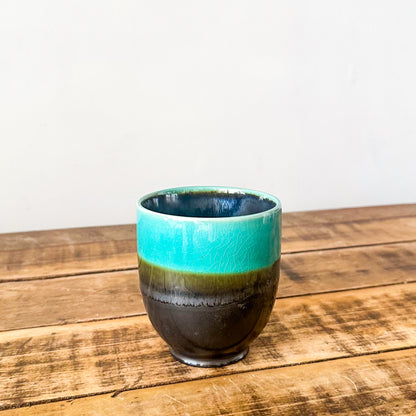 Porta Macetero Cerámica Bicolor Porta Macetero Frank Home Chile