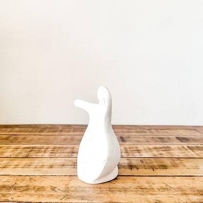 Adorno Figura Mujer Cerámica Texturada Minimalista Adorno Frank Home Chile