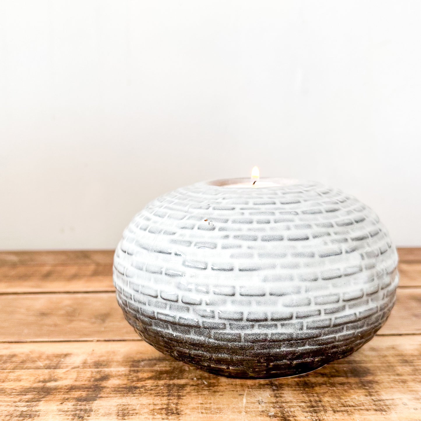 Porta Vela Cerámica Esmaltada Degradé Porta Velas Frank Home Chile