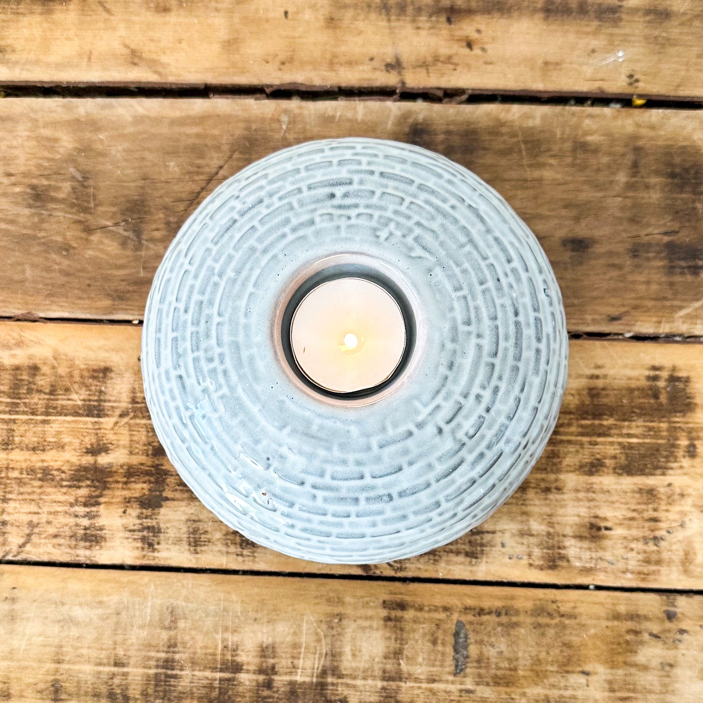 Porta Vela Cerámica Esmaltada Degradé Porta Velas Frank Home Chile