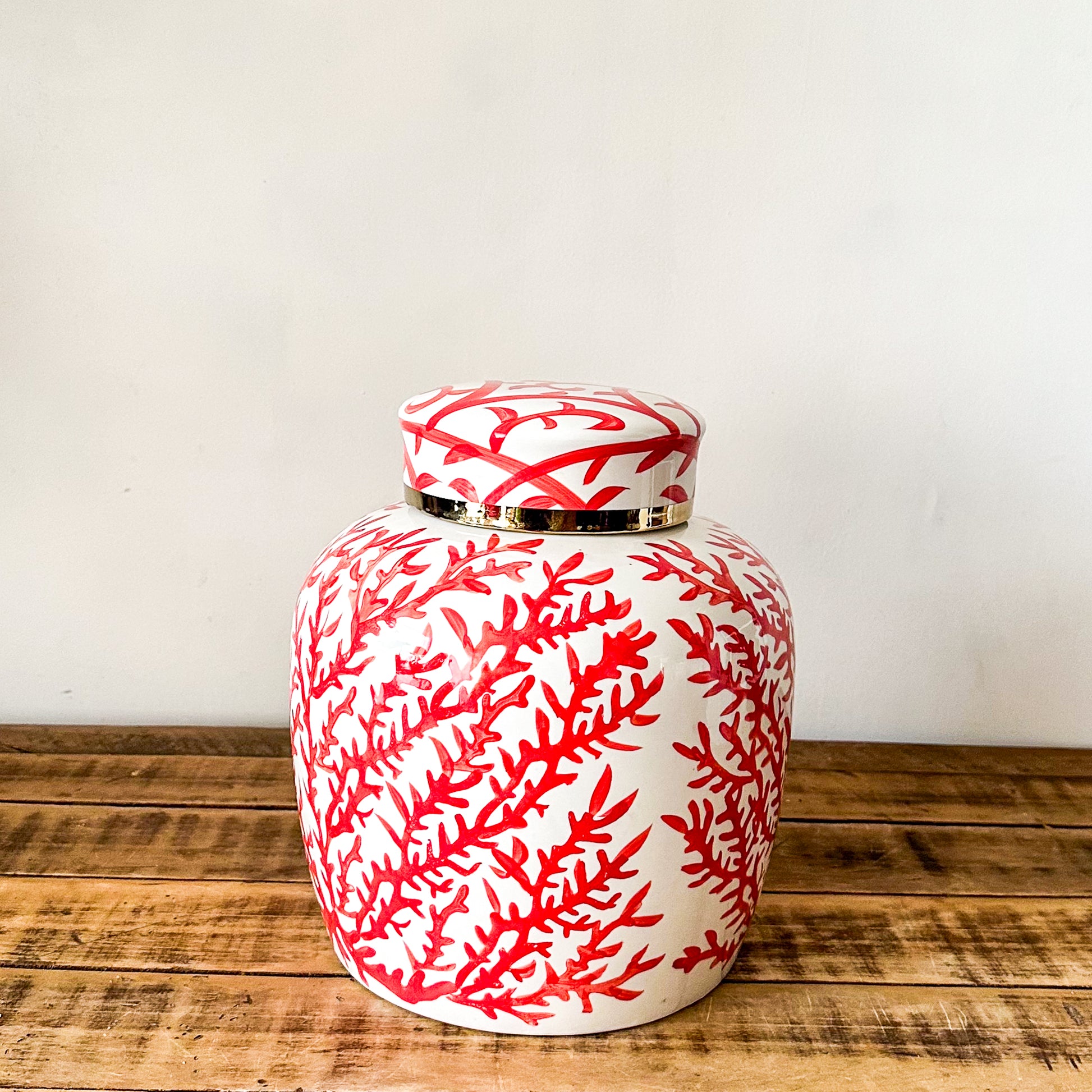 Ánfora Cerámica Esmaltada Pintada a Mano Anfora Frank Home Chile