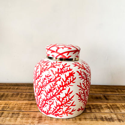 Ánfora Cerámica Esmaltada Pintada a Mano Anfora Frank Home Chile
