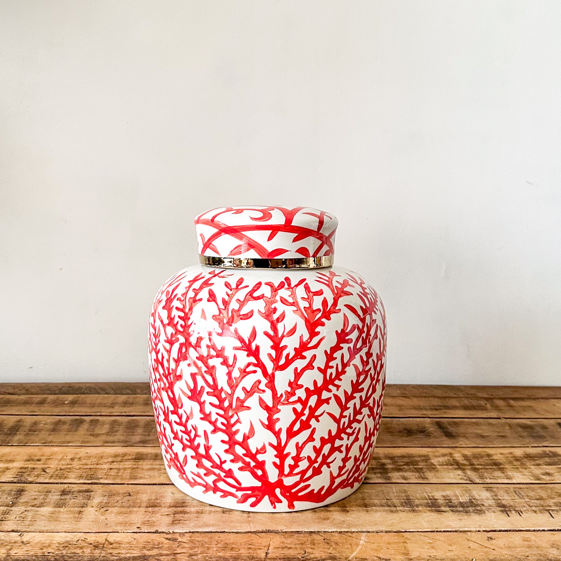 Ánfora Cerámica Esmaltada Pintada a Mano Anfora Frank Home Chile