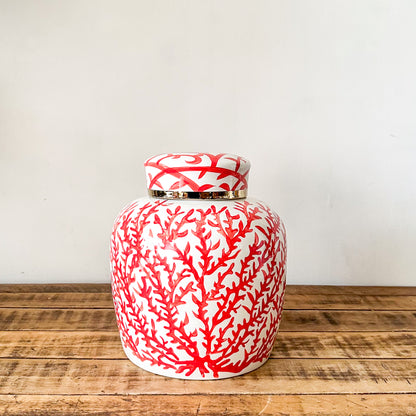 Ánfora Cerámica Esmaltada Pintada a Mano Anfora Frank Home Chile