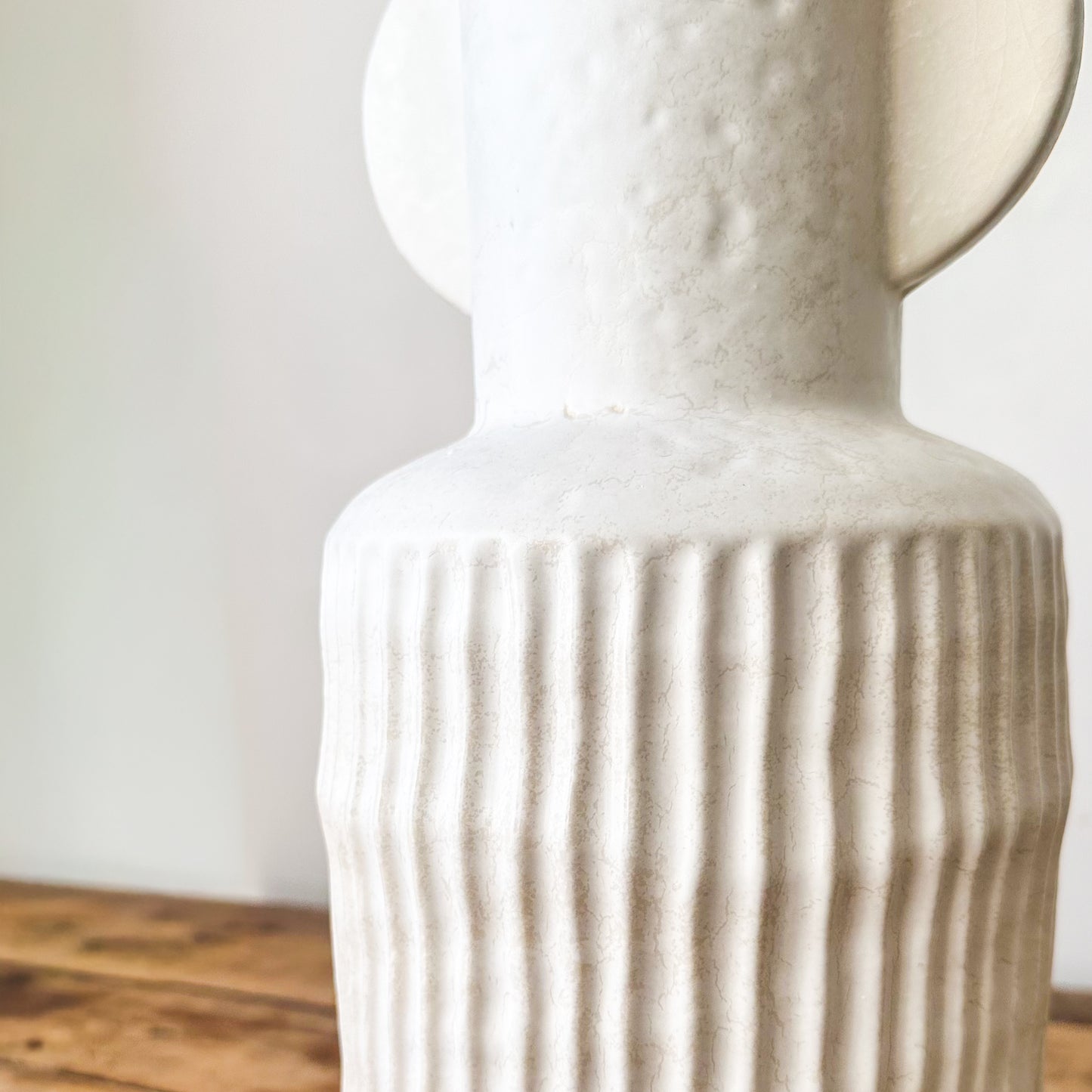 Florero Cerámica Satinada 34 cm Jarrón Frank Home Chile